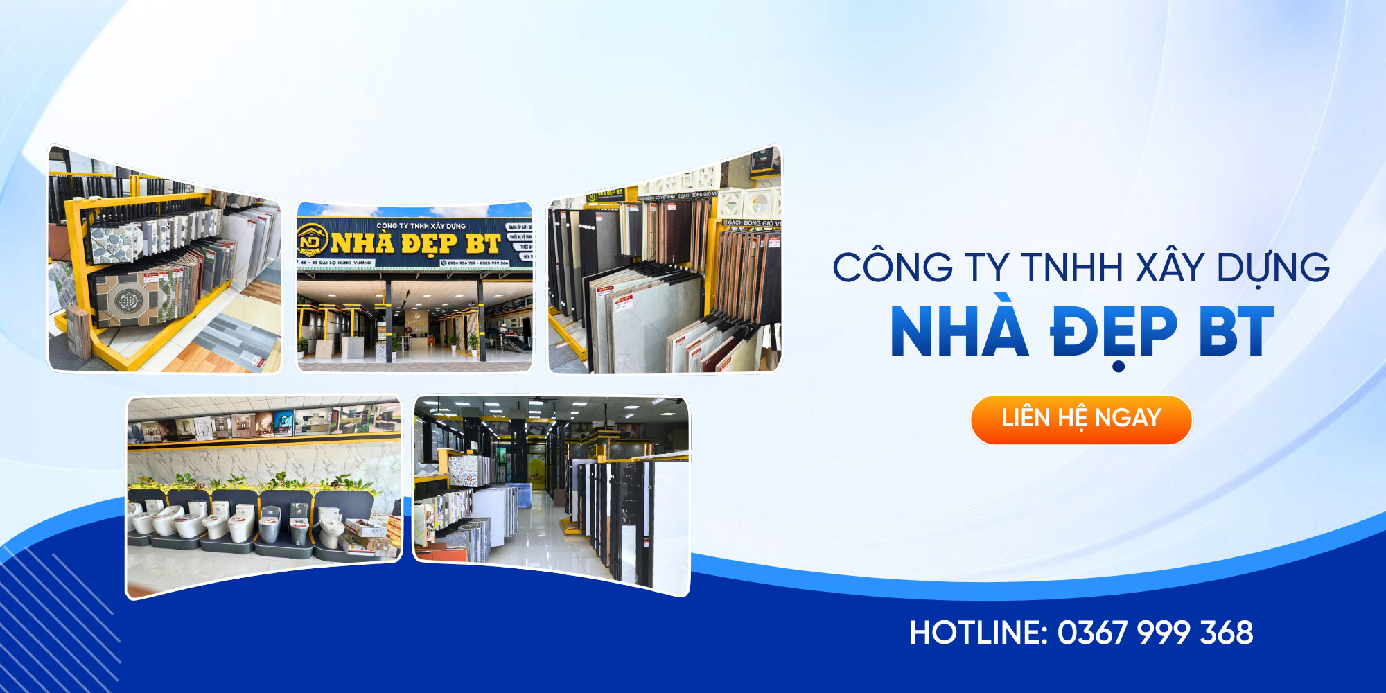 Mặt tiền showroom Nhà Đẹp BT