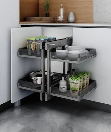 Kệ Góc Liên Hoàn Vách Kính Inoxen KGA-800ES
