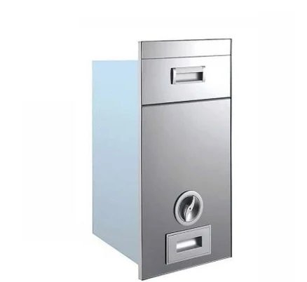 Thùng Gạo Âm Tủ Bếp Mặt Gương Màu Trắng Nút Xoay Goldmax S300B